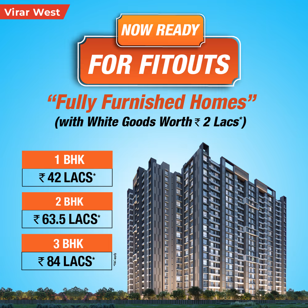 Premium 1, 2 & 3 BHK Homes in Virar West